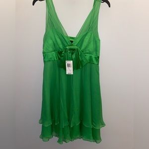 Betsey Johnson 100% silk dress size 4 brand new